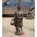 casting bronze metal kwan yin sculptures for home decorative